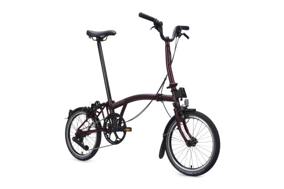 Brompton C Line 12-Gang Plum Red Weinrot M-Lenker