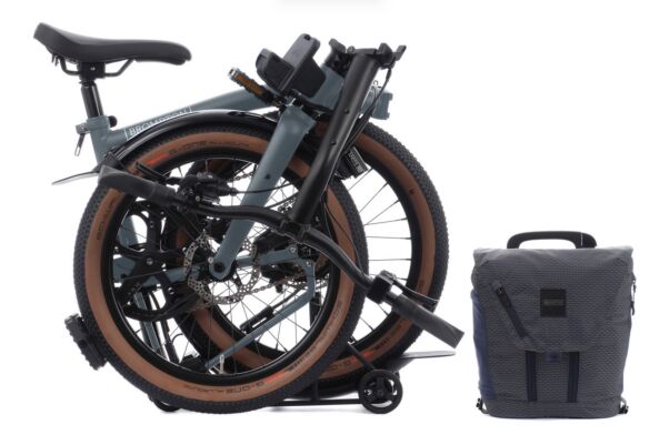 Brompton Electric G Line Lake Grey M-Lenker