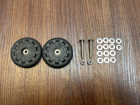 Brompton 2/3/6 Gang Easy Wheels 2er Set 5mm Schraube (Gepäckträger bis 2016)