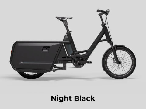 QiO Long CLAx mit Federgabel Night Black - Matt Finish